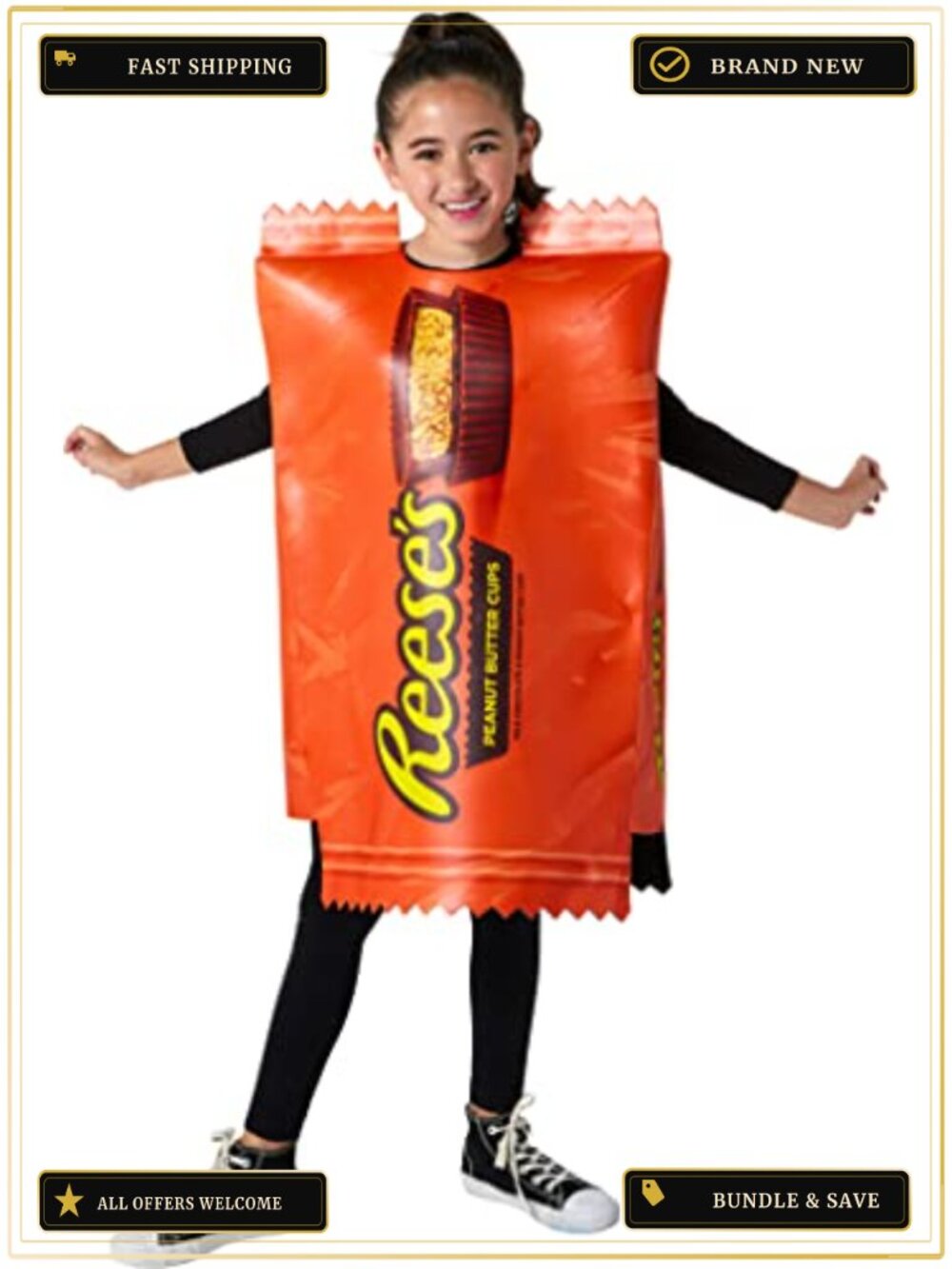 Hershey's Reese's Peanut Butter Cup Kids Costume Tabard One Size